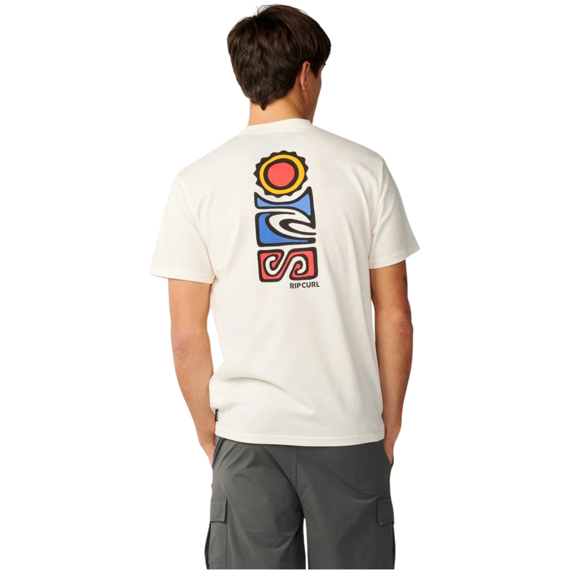Rip Curl Hombres Serie Search Vaporcool Stack Camiseta Relajada 16IMTE - Bone